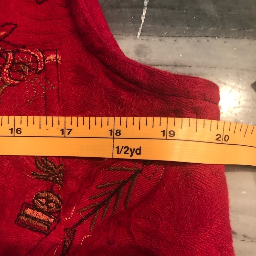 Chico’s Chambray Embroidered Cotton Ethnic Vest 1 - Picture 9 of 12